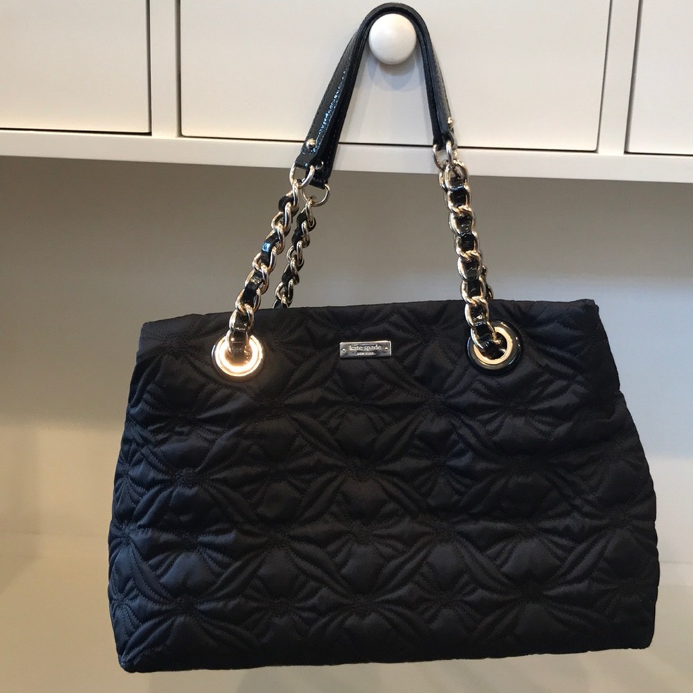 Kate spade double handle quilted purse